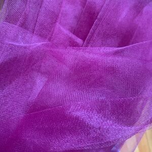 Tulle fabric purple